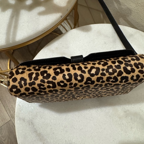 Michael Kors Leopard and Black Clutch